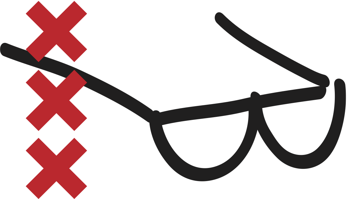 Nerd Nite Amsterdam NNAms glasses logo