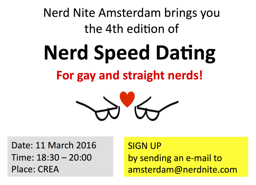 Nerd Nite Amsterdam speed dating